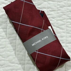NWT Michael Kors Burgundy Tie